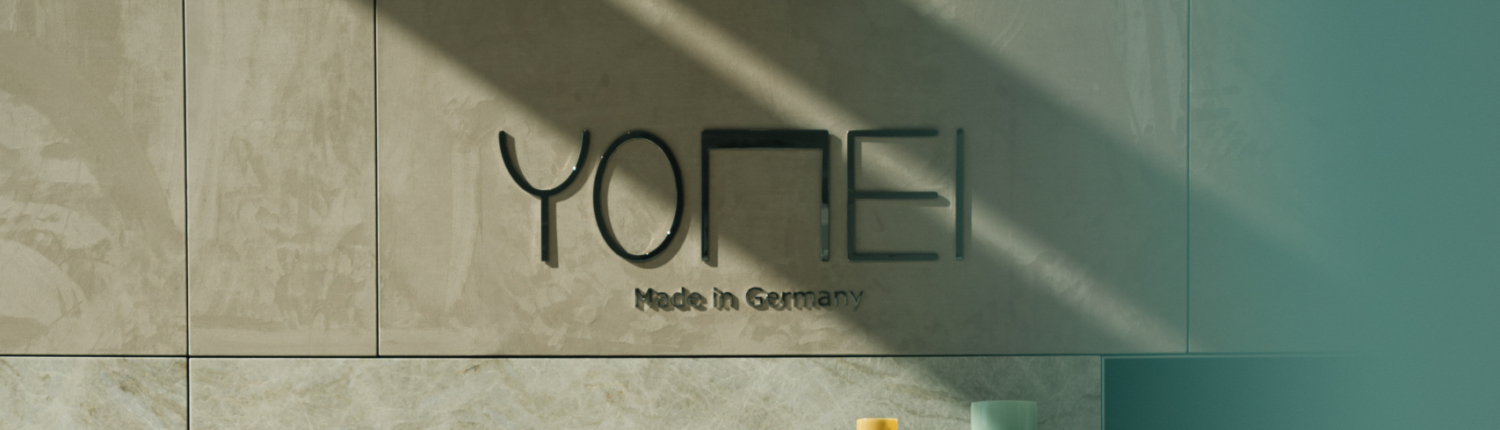 yomei-möbel_logo-moodbild_weisselberg Yomei Möbel Logo an der Wand.